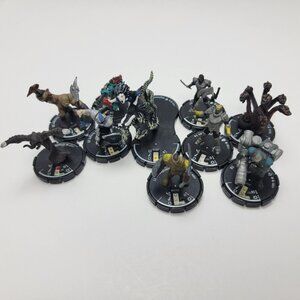 LOT of 10 Mage Knight Figurines Miniatures Wizkids RPG Game Vintage Dungeon EUC
